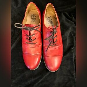 Miz Mooz Red Leather Flats